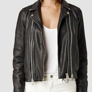 All Saints Dare Biker Leather Jacket